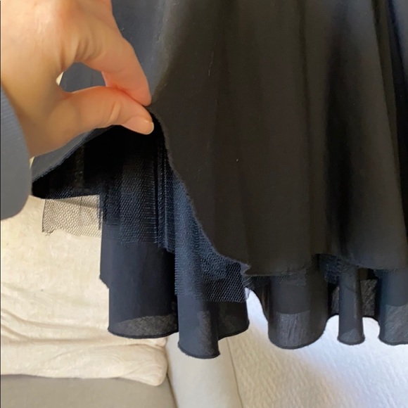 Black Mini Dress with lace & ruffles! - Picture 2 of 5